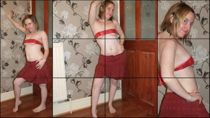 Haley Posing in Miniskirt and Smallest Boob Tube