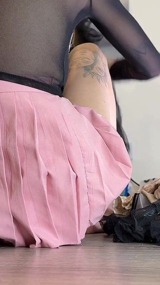 Amazingly Beautiful All Natural Big Tits Redhead Wears a Short Skirt and Shows Her Panties and Dirty Feet