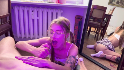 Asked My Friend to Check How I Give a Blowjob