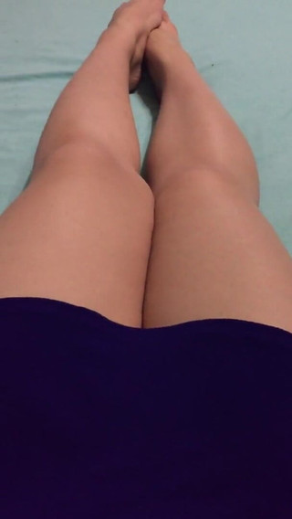My Legs, in a Skirt Without Panties.
