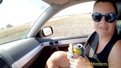 Pee in A Corn Field and Wet Her Skirt - Changing Her Wet Clothes Outdoor and Preparing for Another Pee Standing