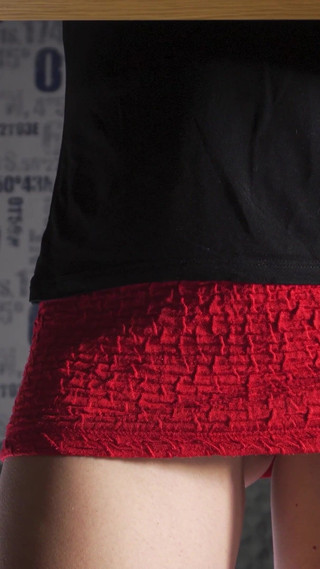 Under skirt white panties flashing from the front