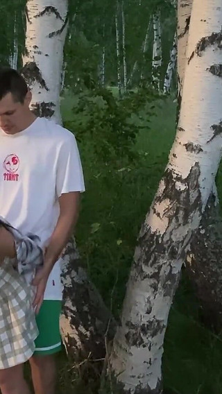 Fucking Hard My Best Friend's Hot Girlfriend in the Forest Again While He's Picking Mushrooms