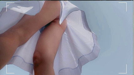 Nude Pussy Outdoor. Nude Ass Girlfriend Walking Without Panties.